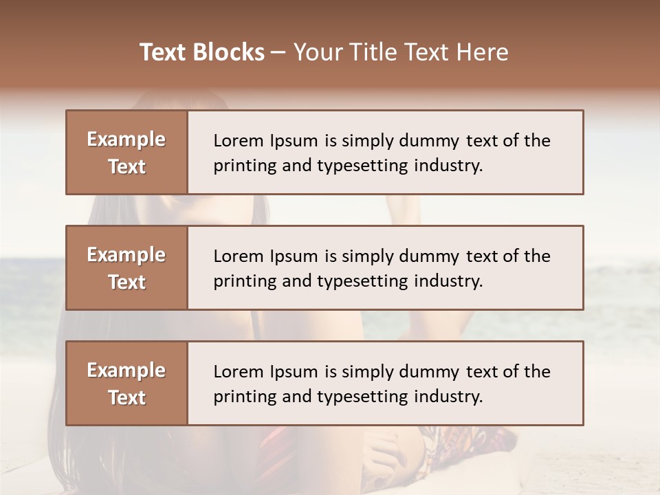 Color Fashion Sea PowerPoint Template