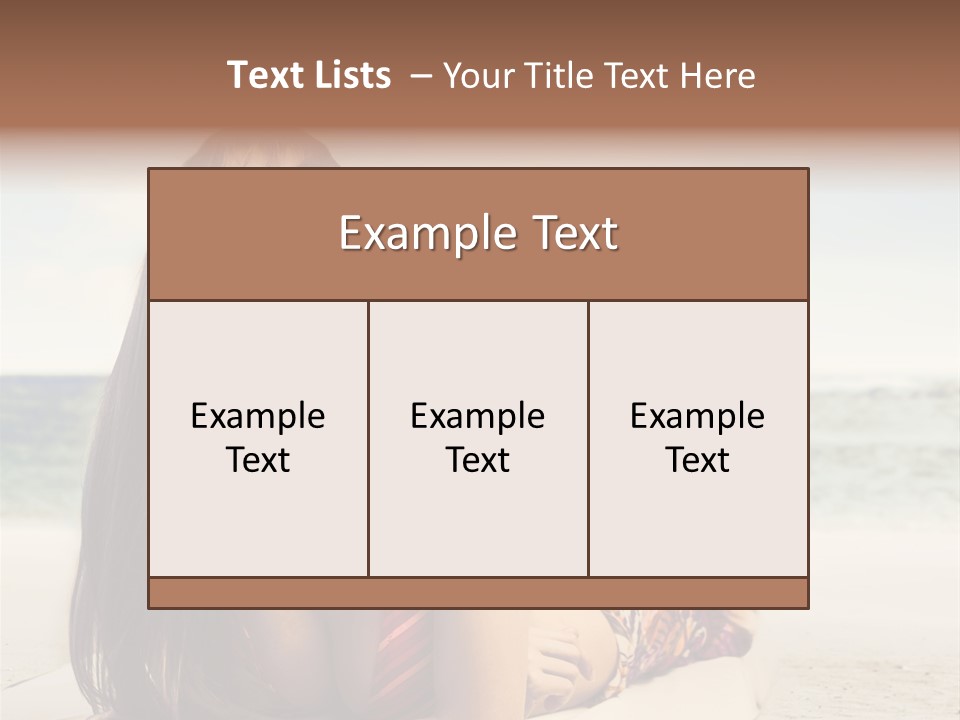Color Fashion Sea PowerPoint Template