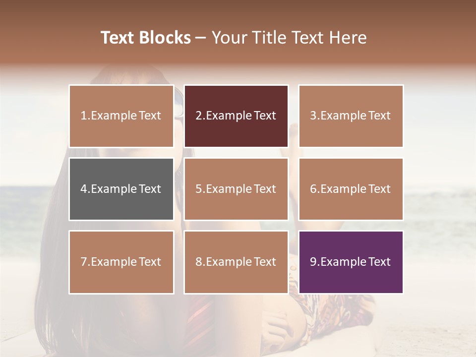 Color Fashion Sea PowerPoint Template