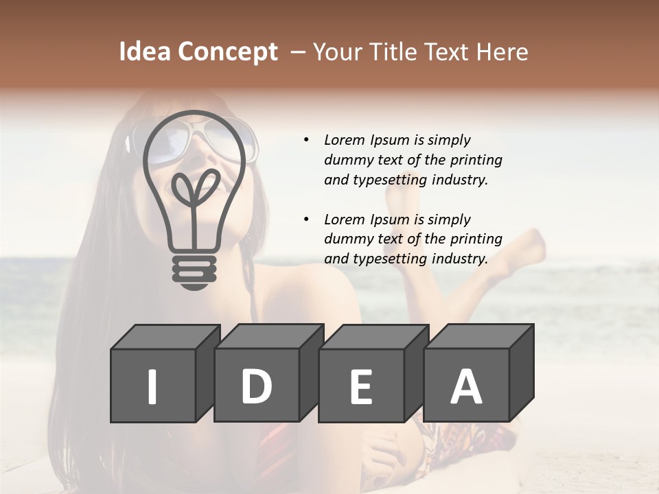 Color Fashion Sea PowerPoint Template