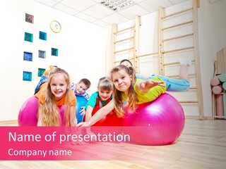 Preschool Laughing Elementary Age PowerPoint Template