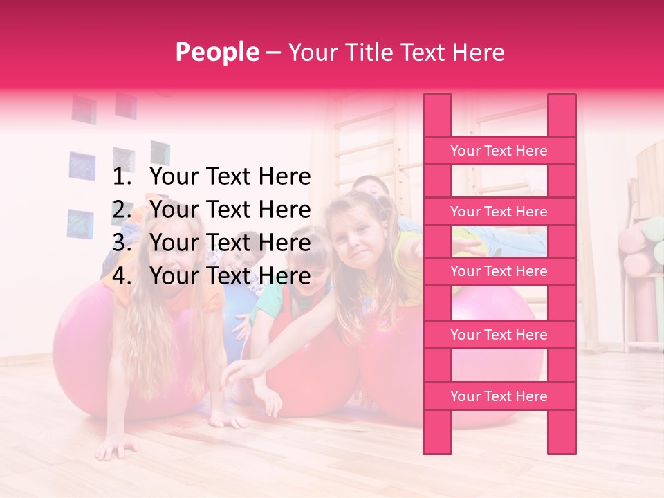 Preschool Laughing Elementary Age PowerPoint Template