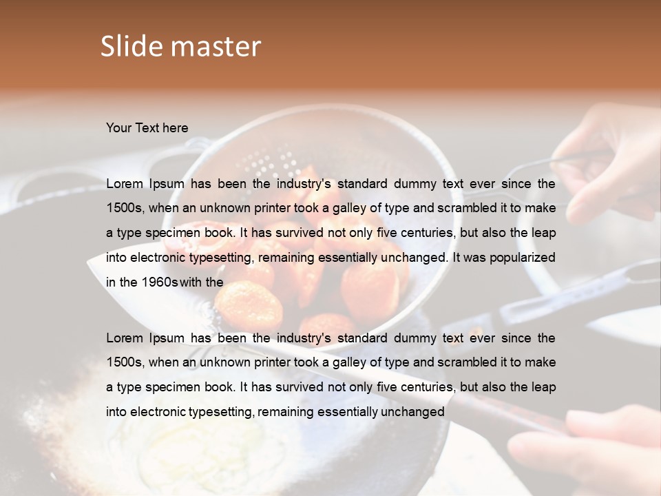 Open Chef Occupation PowerPoint Template