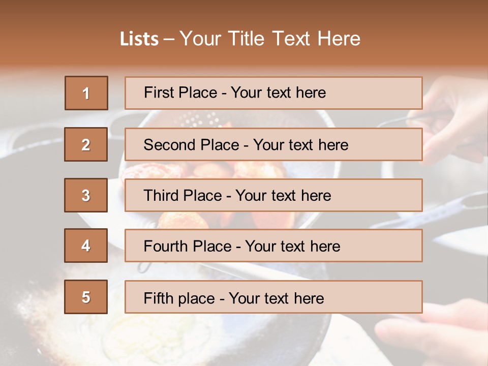 Open Chef Occupation PowerPoint Template