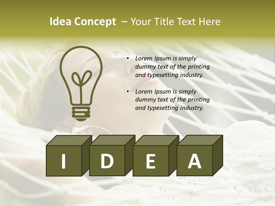 Smiling Sound House PowerPoint Template