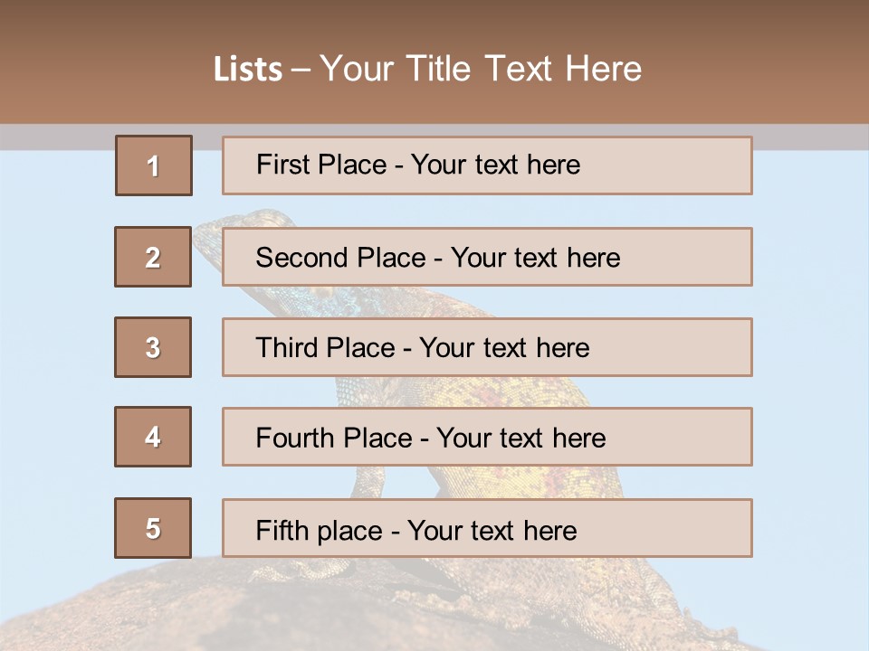 African Male Wild PowerPoint Template