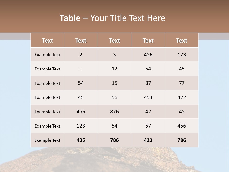 African Male Wild PowerPoint Template