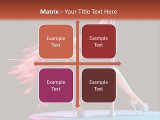 Pole Dance Girl Glamour PowerPoint Template
