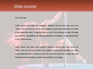 Pole Dance Girl Glamour PowerPoint Template