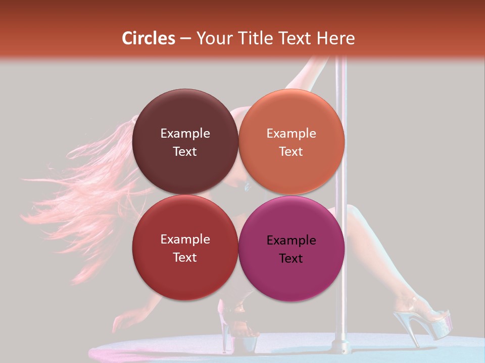 Pole Dance Girl Glamour PowerPoint Template