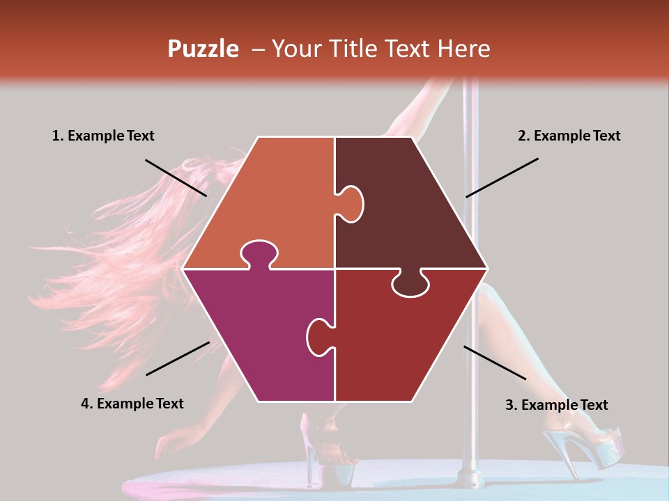 Pole Dance Girl Glamour PowerPoint Template