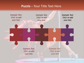 Pole Dance Girl Glamour PowerPoint Template