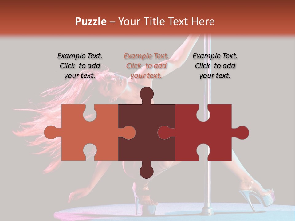 Pole Dance Girl Glamour PowerPoint Template