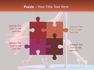 Pole Dance Girl Glamour PowerPoint Template