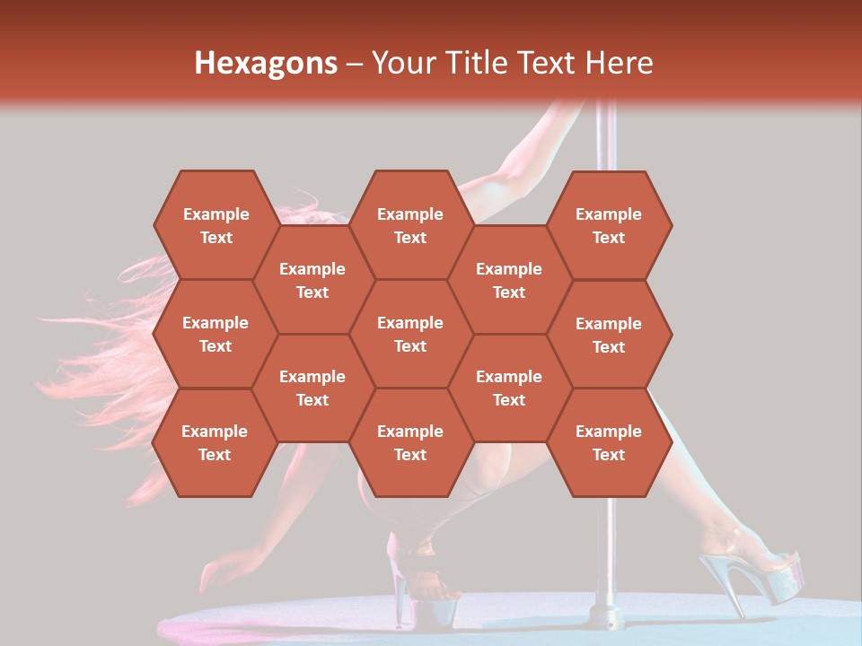 Pole Dance Girl Glamour PowerPoint Template