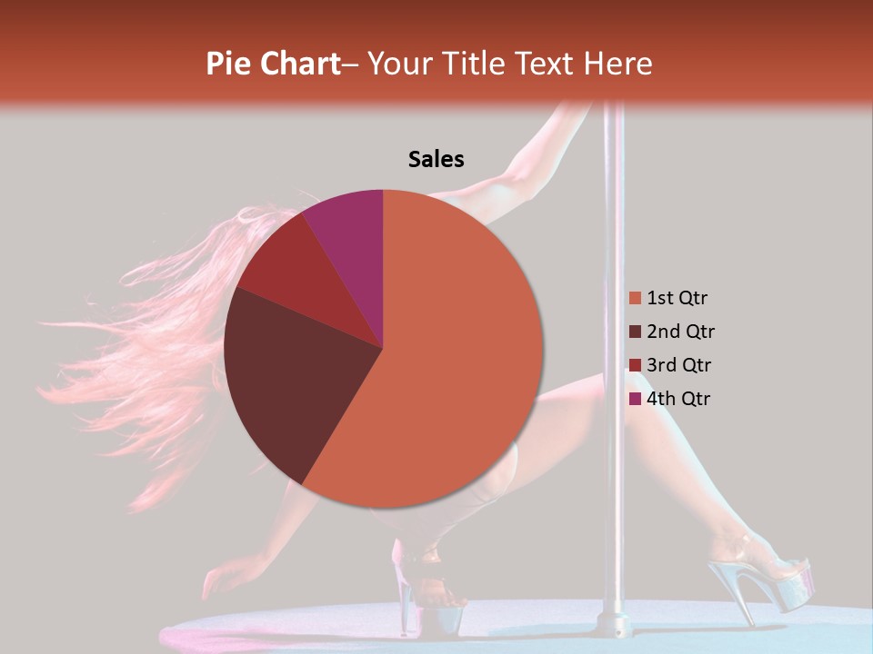 Pole Dance Girl Glamour PowerPoint Template