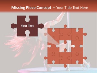 Pole Dance Girl Glamour PowerPoint Template