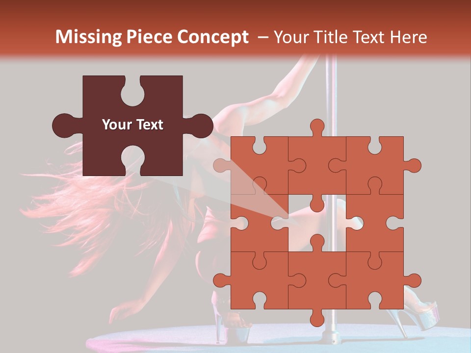 Pole Dance Girl Glamour PowerPoint Template