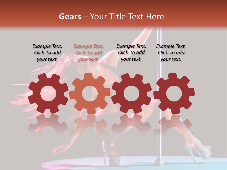 Pole Dance Girl Glamour PowerPoint Template