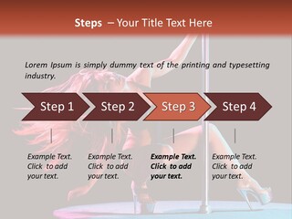 Pole Dance Girl Glamour PowerPoint Template