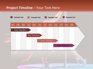 Pole Dance Girl Glamour PowerPoint Template
