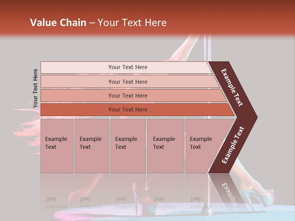 Pole Dance Girl Glamour PowerPoint Template