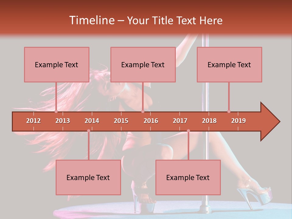 Pole Dance Girl Glamour PowerPoint Template