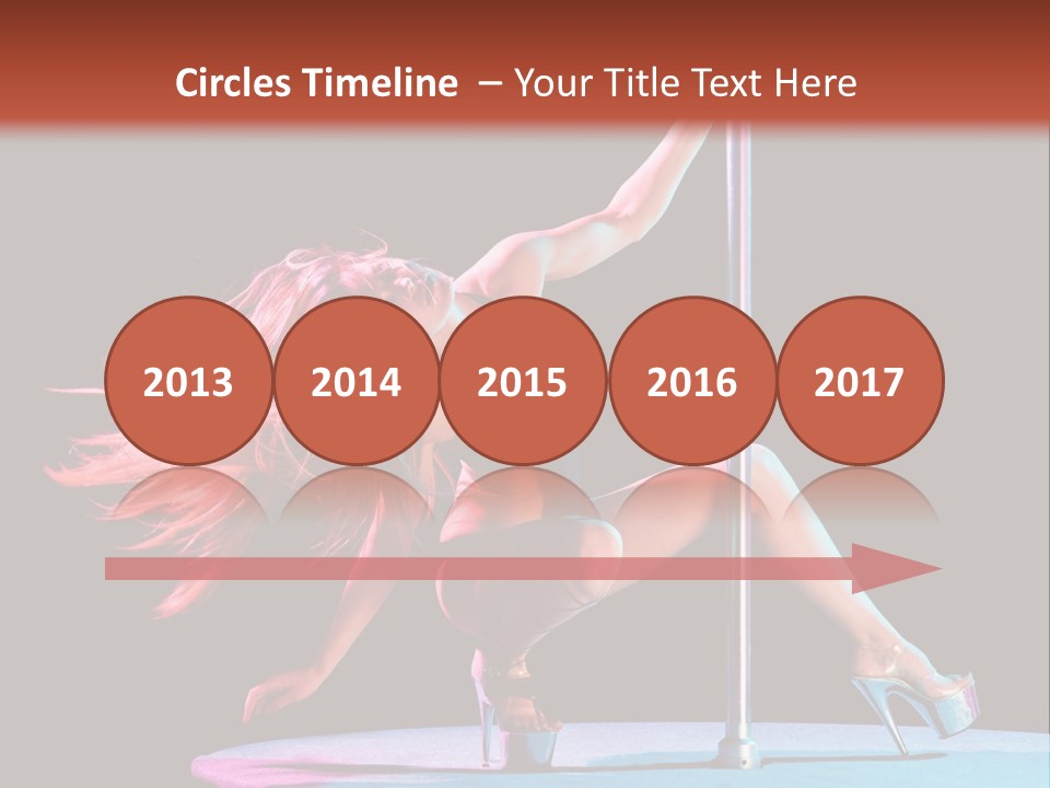 Pole Dance Girl Glamour PowerPoint Template