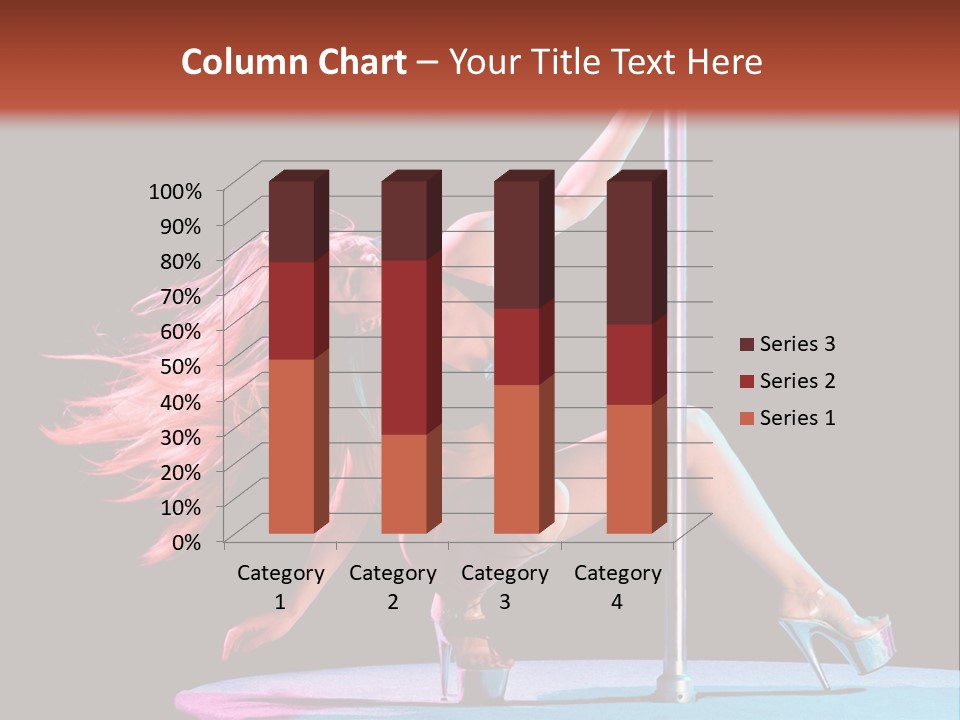 Pole Dance Girl Glamour PowerPoint Template
