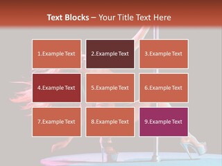 Pole Dance Girl Glamour PowerPoint Template