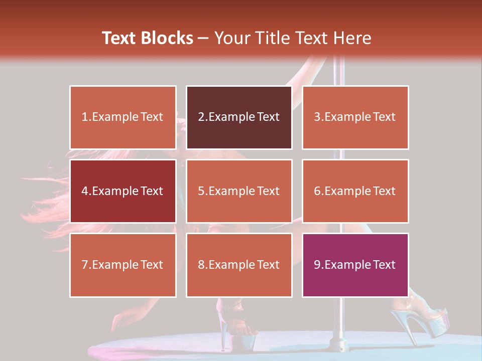 Pole Dance Girl Glamour PowerPoint Template