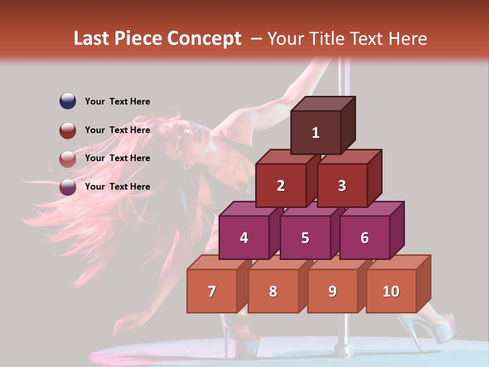 Pole Dance Girl Glamour PowerPoint Template