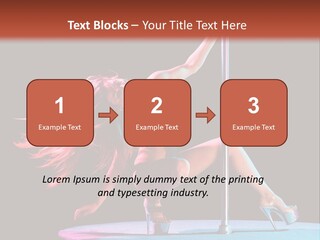 Pole Dance Girl Glamour PowerPoint Template