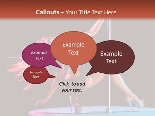 Pole Dance Girl Glamour PowerPoint Template