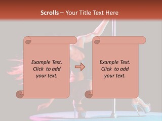 Pole Dance Girl Glamour PowerPoint Template