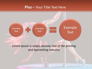 Pole Dance Girl Glamour PowerPoint Template
