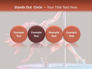 Pole Dance Girl Glamour PowerPoint Template