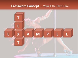 Pole Dance Girl Glamour PowerPoint Template