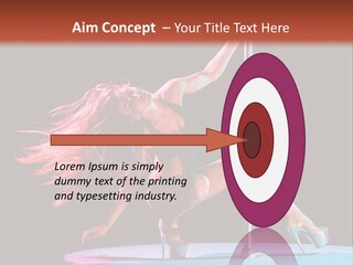 Pole Dance Girl Glamour PowerPoint Template