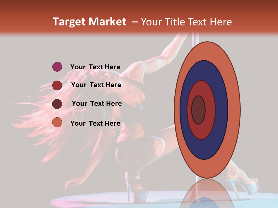 Pole Dance Girl Glamour PowerPoint Template