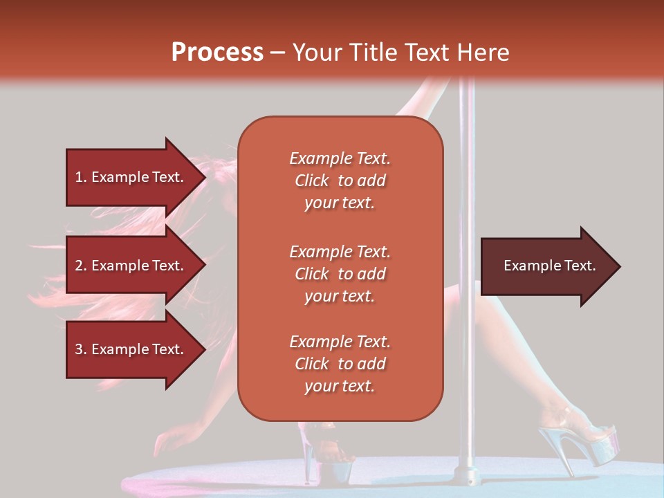 Pole Dance Girl Glamour PowerPoint Template