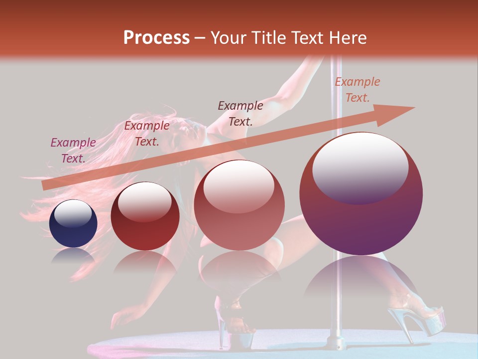 Pole Dance Girl Glamour PowerPoint Template