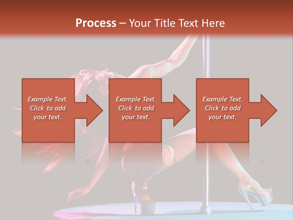 Pole Dance Girl Glamour PowerPoint Template