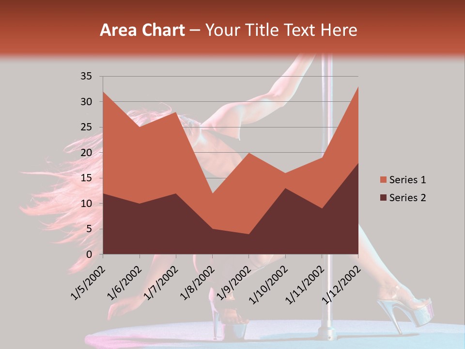 Pole Dance Girl Glamour PowerPoint Template