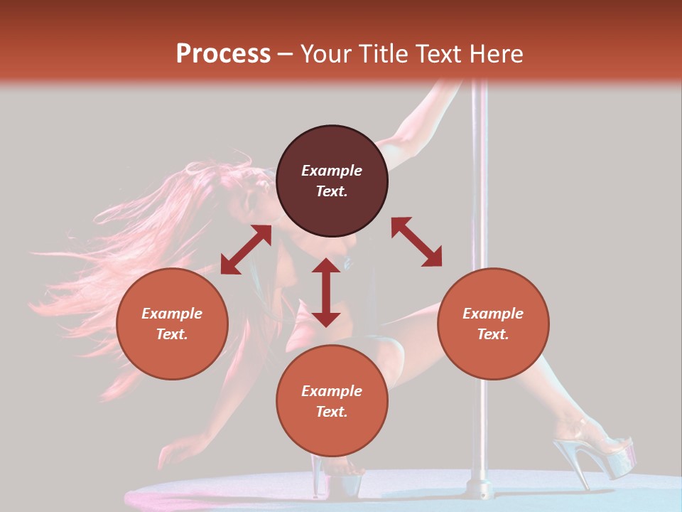 Pole Dance Girl Glamour PowerPoint Template