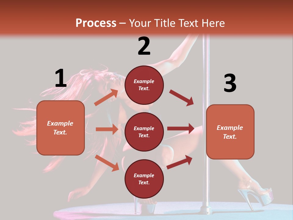 Pole Dance Girl Glamour PowerPoint Template