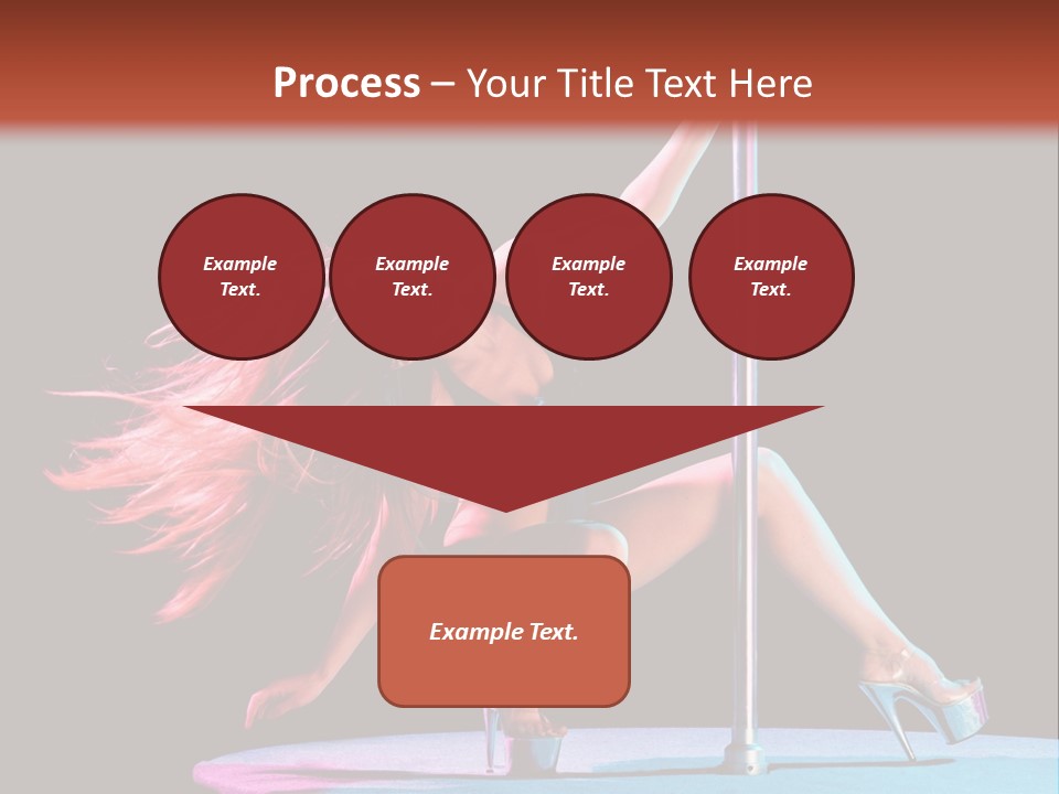 Pole Dance Girl Glamour PowerPoint Template