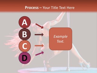 Pole Dance Girl Glamour PowerPoint Template