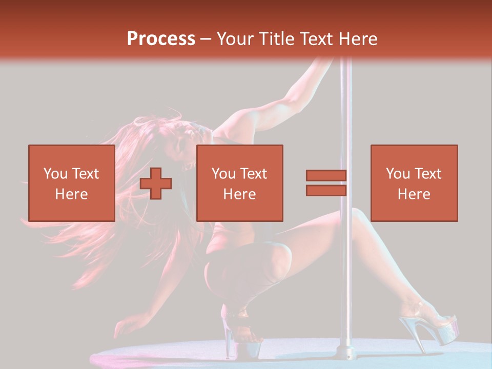 Pole Dance Girl Glamour PowerPoint Template
