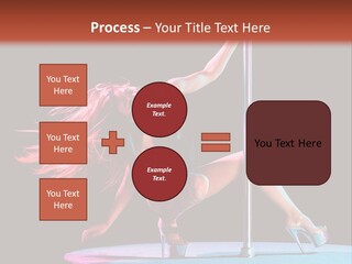 Pole Dance Girl Glamour PowerPoint Template